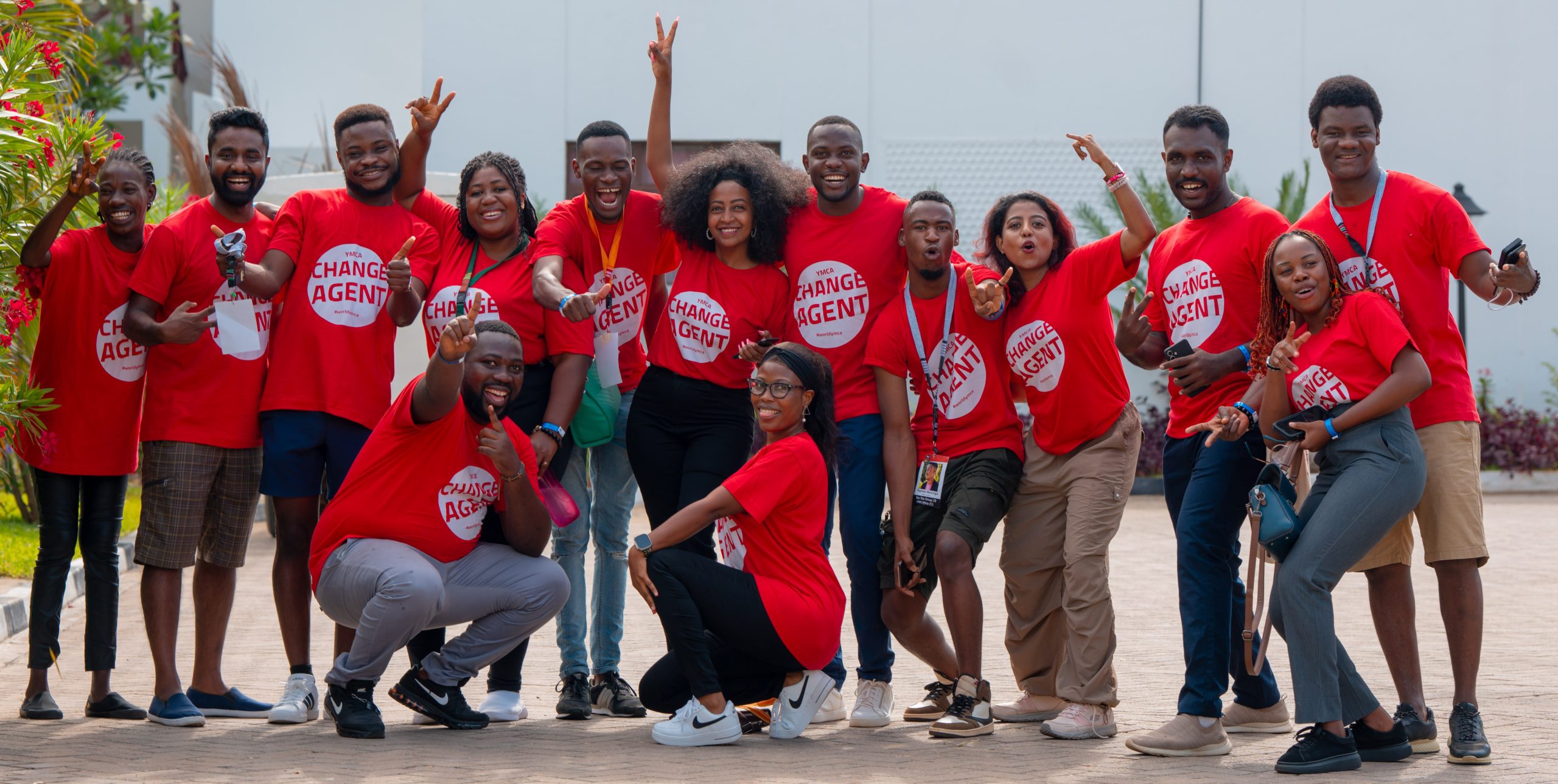 Young people standing together